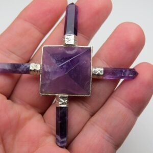Pyramid Chakras Amethyst Gemstone